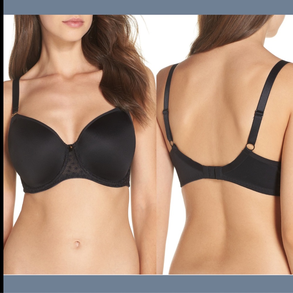 NWT $68 Freya Starlight Idol‎ Underwire Bra in Black [SZ 38I US]